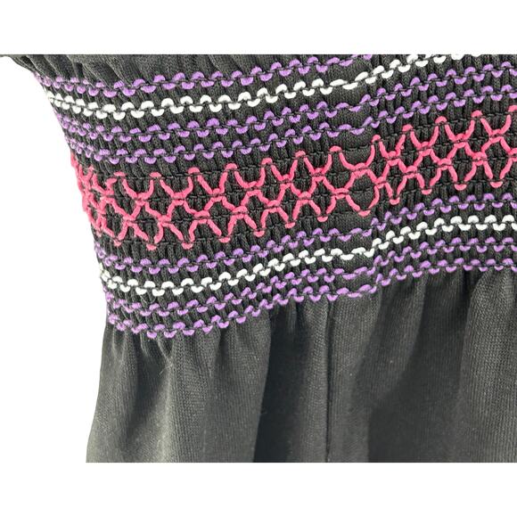 Cherie St Tropez 2X Black Empire Waist Beach Coverup - Picture 6 of 9